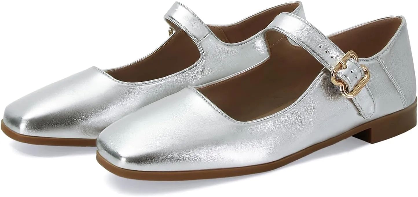 DOEYG Mesh Ballet Flats Shoes for Women Leopard Animal Print Mary Jane Flats Shoes Square Toe Dress Casual Comfortable Velvet Ballerina Shoes
