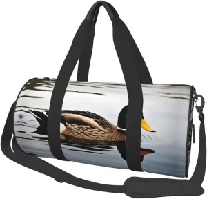 Domestic Duck Duffel Bag Foldable Gym Bag For Men Women, Lightweight With Inner Pocket For Travel Sports