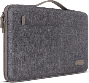 DOMISO 13.3 inch Laptop Sleeve Case Waterproof Carrying Bag for 13.3" Notebook/13 MacBook Air/Surface Book/ThinkPad L390 Yoga X380 Yoga/13.9" Yoga C930 Glass/HP EliteBook 830 840 G5,Dark Grey