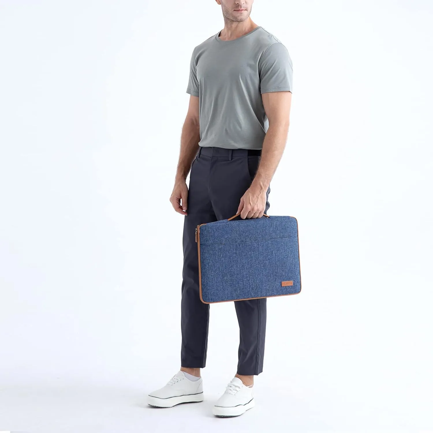 DOMISO 15.6 inch Laptop Sleeve Case Waterproof Carrying Bag for 15.6" Notebook/Yoga 730 IdeaPad 530S ThinkPad L580/Flex 4 5/ASUS ROG Zephyrus GX501/Dell New Latitude 3590/HP EliteBook,Blue