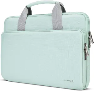 DOMISO 17.3 inch Laptop Sleeve Bag Water-Resistant Carrying Case with Handle for Dell/MSI GS73VR Stealth Pro/ROG Strix GL702VS/HP Envy Pavilion 17/LG/17.3" Notebooks,Mint Green
