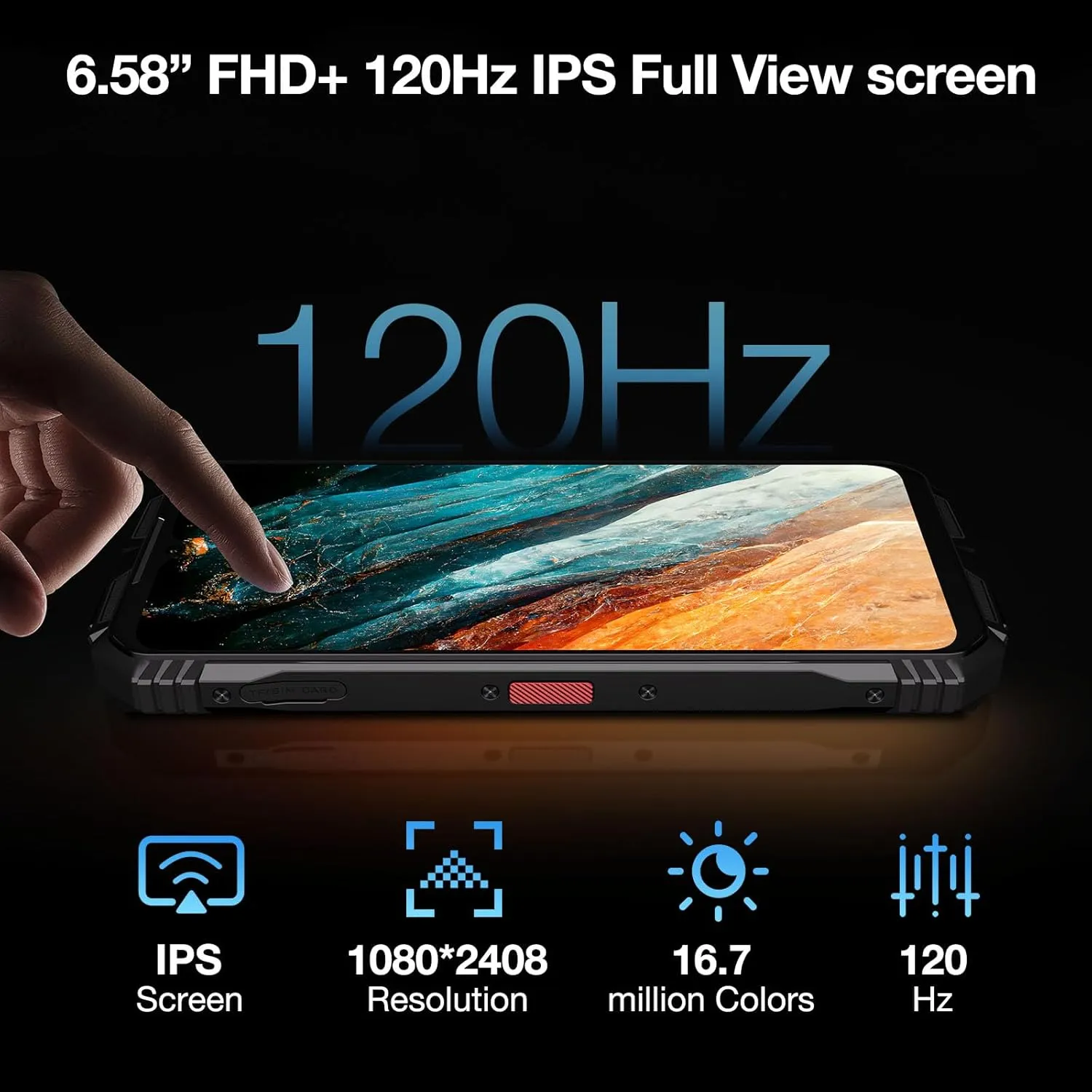 DOOGEE V30 PRO 5G Rugged Smartphone 2024, 32GB 512GB/2TB Dimensity 7050 Octa Core Waterproof Phones, 10800mAh, 200MP Main Camera Dual Sim Cell Phone/WiFi6/OTG/NFC - Khaki
