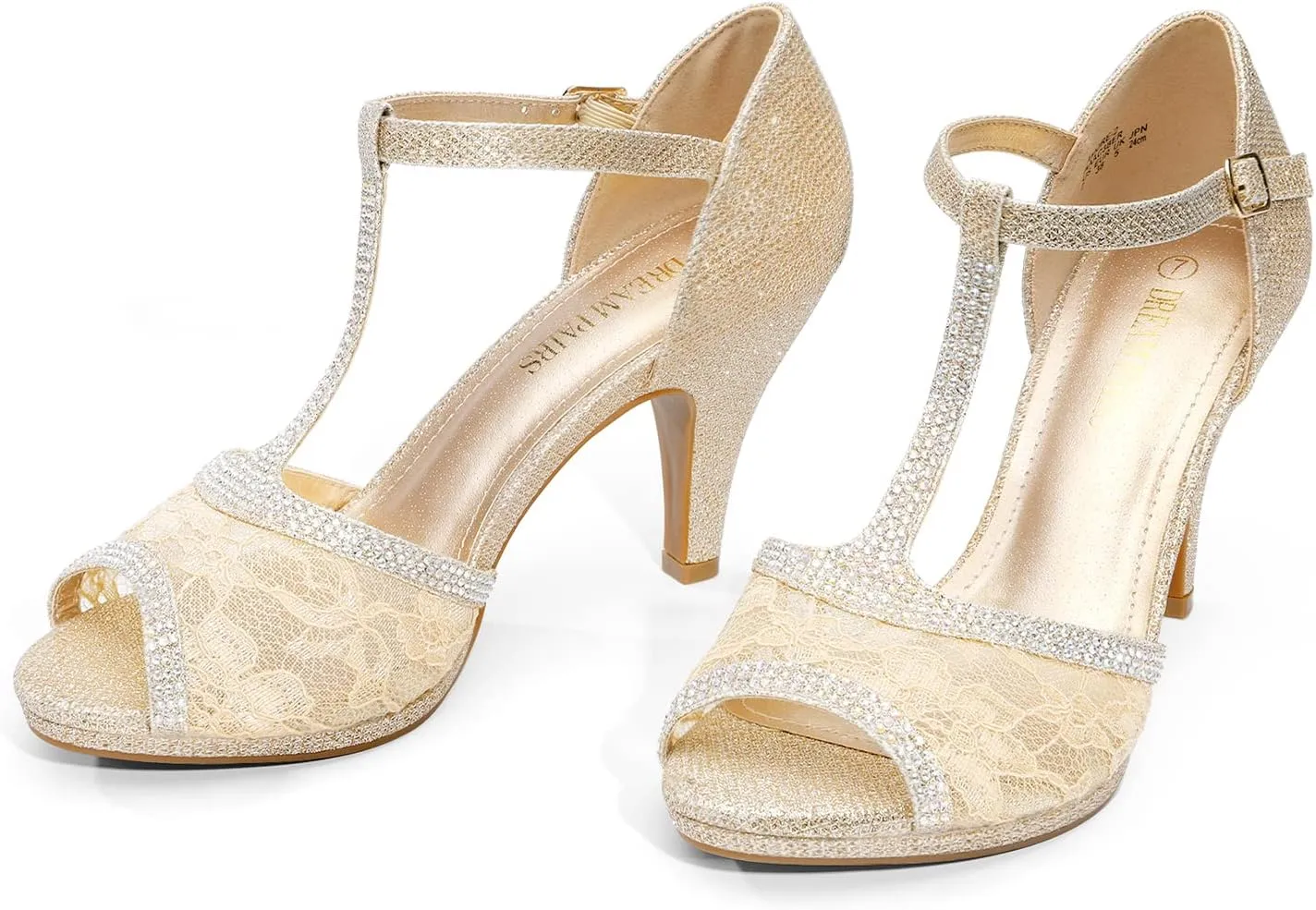 DREAM PAIRS Women's Fashion Stilettos Open Toe Pump Heel Sandals