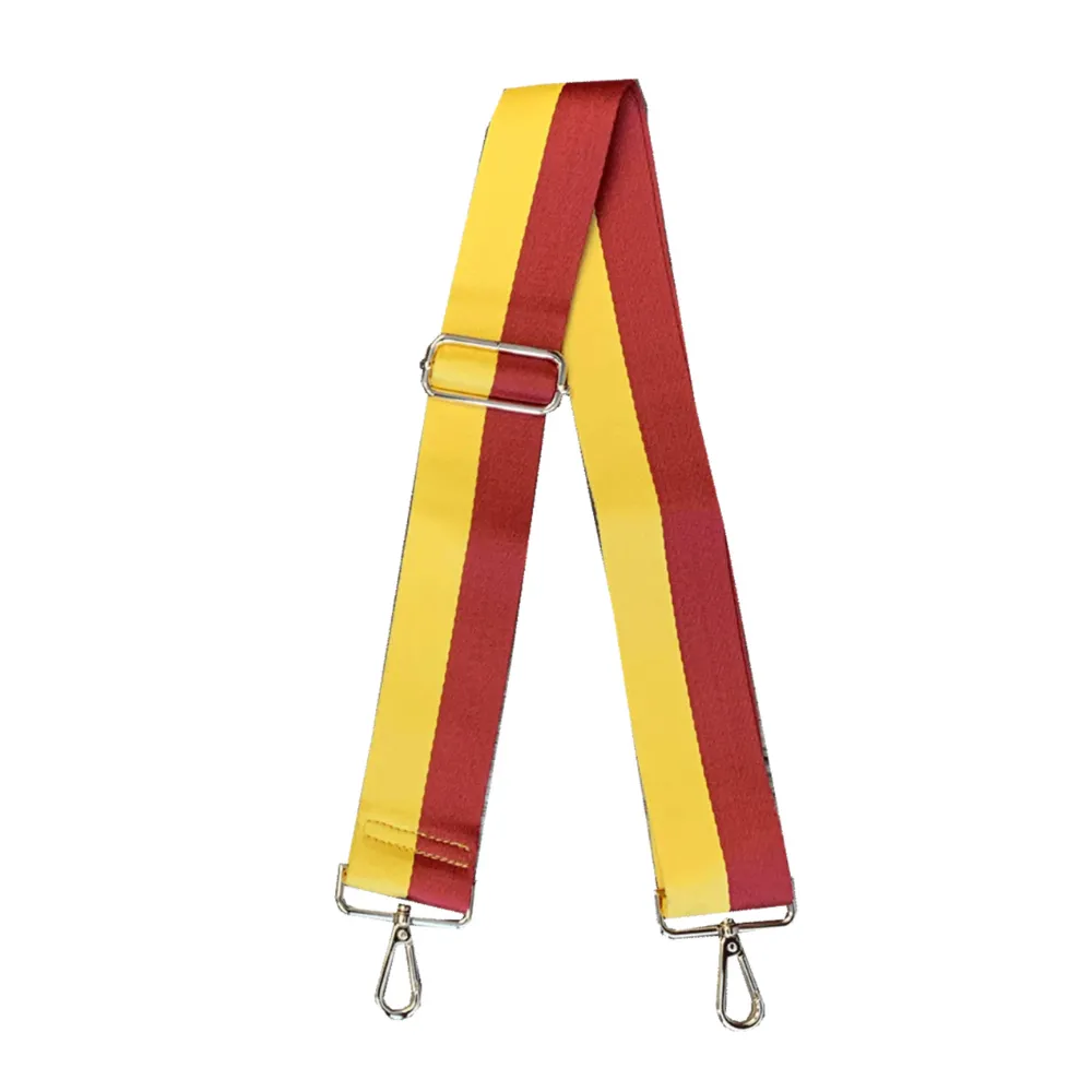 DUAL STRIPED GAMEDAY CANVAS ADJUSTABLE BAG STRAPS -22 COLORS