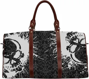 Duffle Bag For Travel Women Skull And Paint Foldable Travel Duffel Bag Tote Carry On Luggage Duffle Overnight For Women(Type-2,18.62"x 8.5"x 9.65")