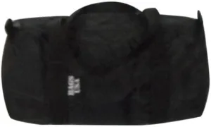 Duffle Bag Small Nylon 11 Inch width, Perfect for Work, Camping, Beach; Water Resistant Made In USA. (Black)