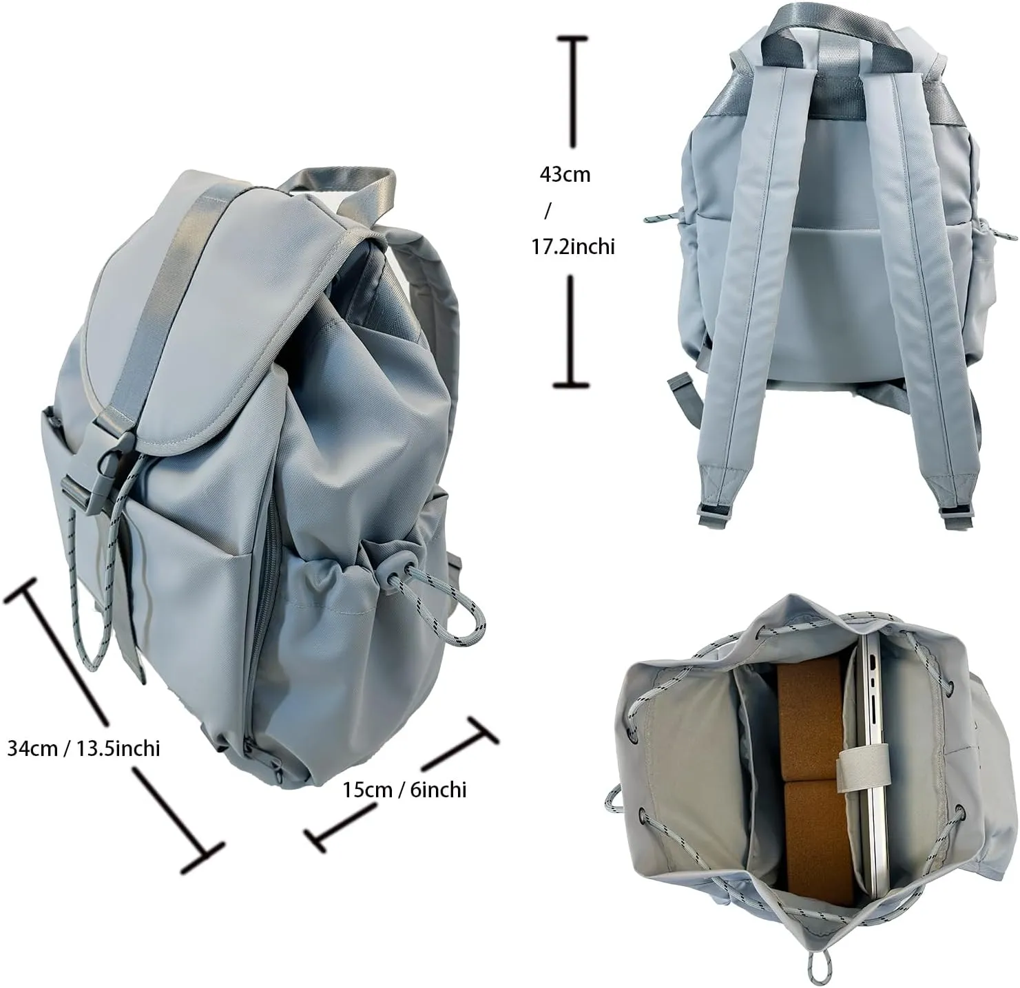 EKE Gym Laptop Yoga Tennis Backpack Sport Gift Versatile for Travel Commuting Swim Skateboard Badminton Casual Waterproof Women Men