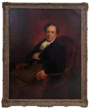 English School Portrait of Gentleman Oil on Canvas