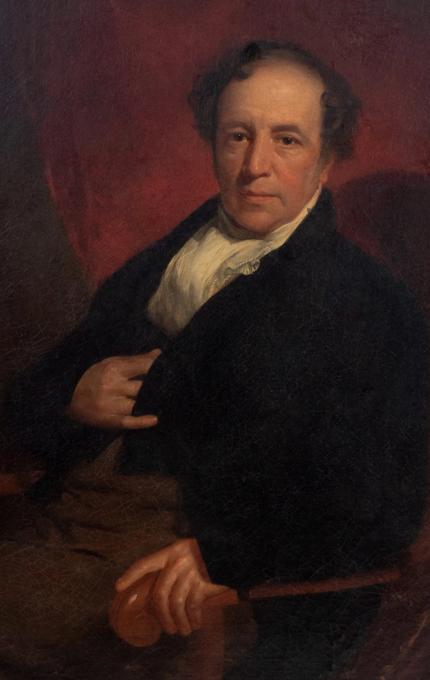 English School Portrait of Gentleman Oil on Canvas