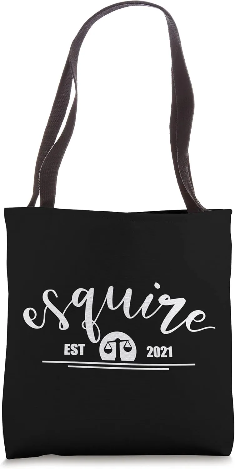 Esquire 2021 Lawyer Tee Attorney Law School Graduation Tote Bag