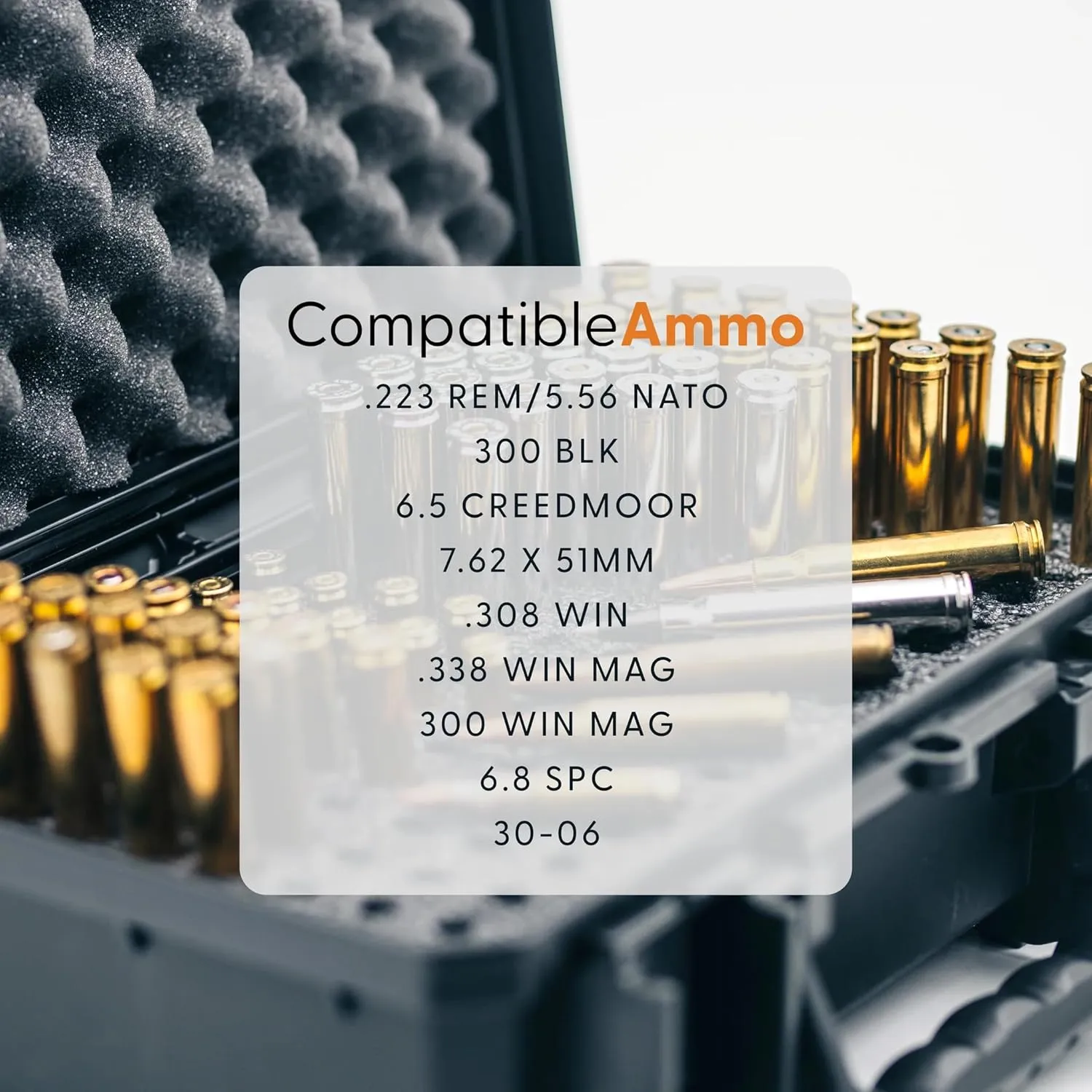 Evergreen Rifle Ammo Cases - Multiple Options - Compatible with 223, 5.56, 300 BLK, 7.62/43 Win, 6.5 Creedmoor, 30-06 / 12GA, 16GA, 20GA / 7.62, 30-06, 308 Win / 338 Lapua