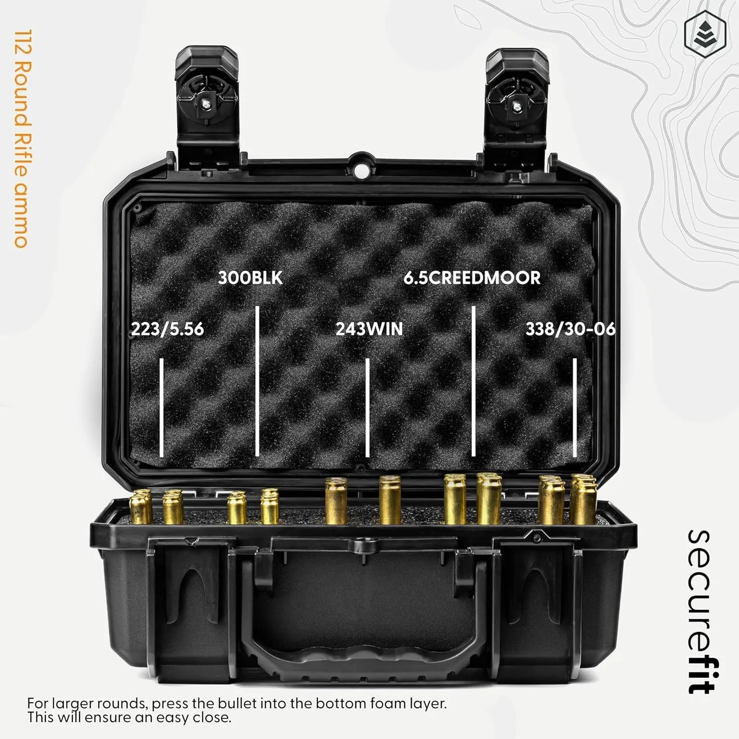 Evergreen Rifle Ammo Cases - Multiple Options - Compatible with 223, 5.56, 300 BLK, 7.62/43 Win, 6.5 Creedmoor, 30-06 / 12GA, 16GA, 20GA / 7.62, 30-06, 308 Win / 338 Lapua
