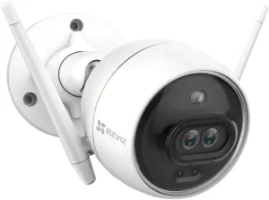 EZVIZ Outdoor Security Camera Dual Lens 1080P, Excellent Color Night Vision, Active Light & Siren Alarm with PIR Motion Detection, Weather Proof, Two-way Talk, Dual Lens Security Camera(C3X) (Renewed)