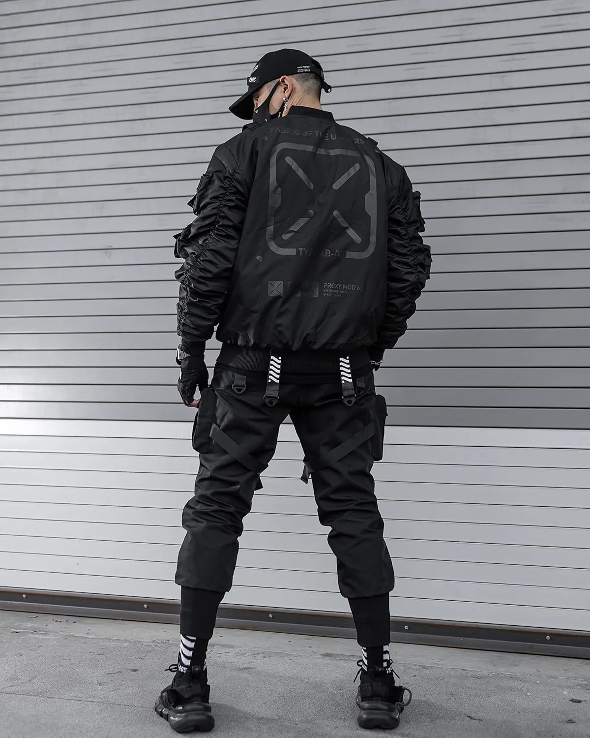 Fabric of the Universe Techwear Graphic Fashion Bomber Jacket