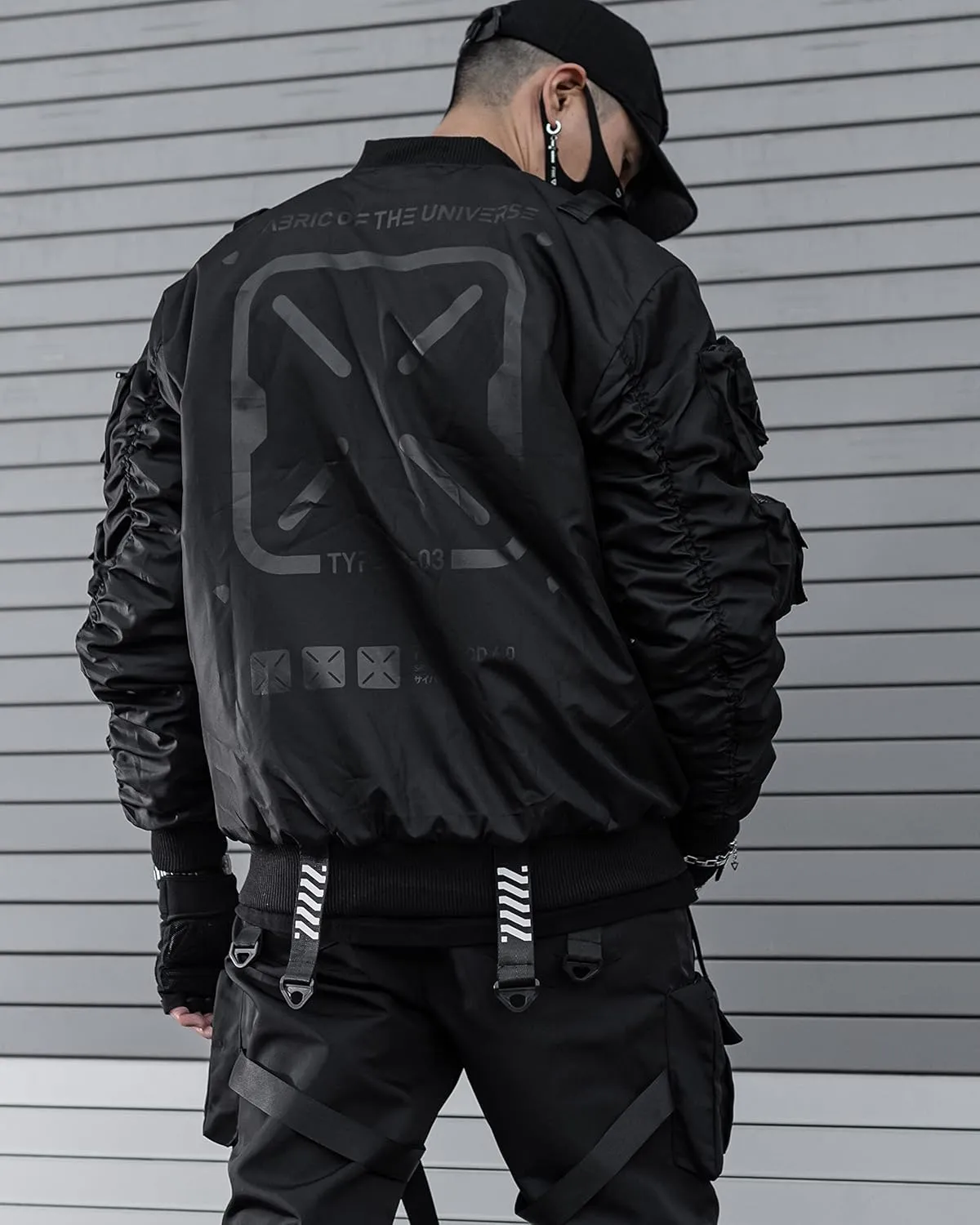 Fabric of the Universe Techwear Graphic Fashion Bomber Jacket