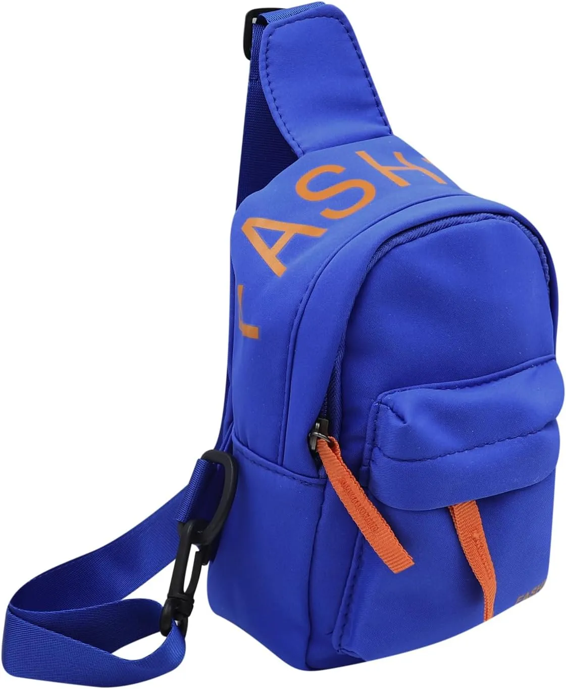 Fashion Chest Sling Bag for Little Boys Kids Mini Canvas Crossbody Bag Casual Phone Chest Bag for Sport Travelling Hiking