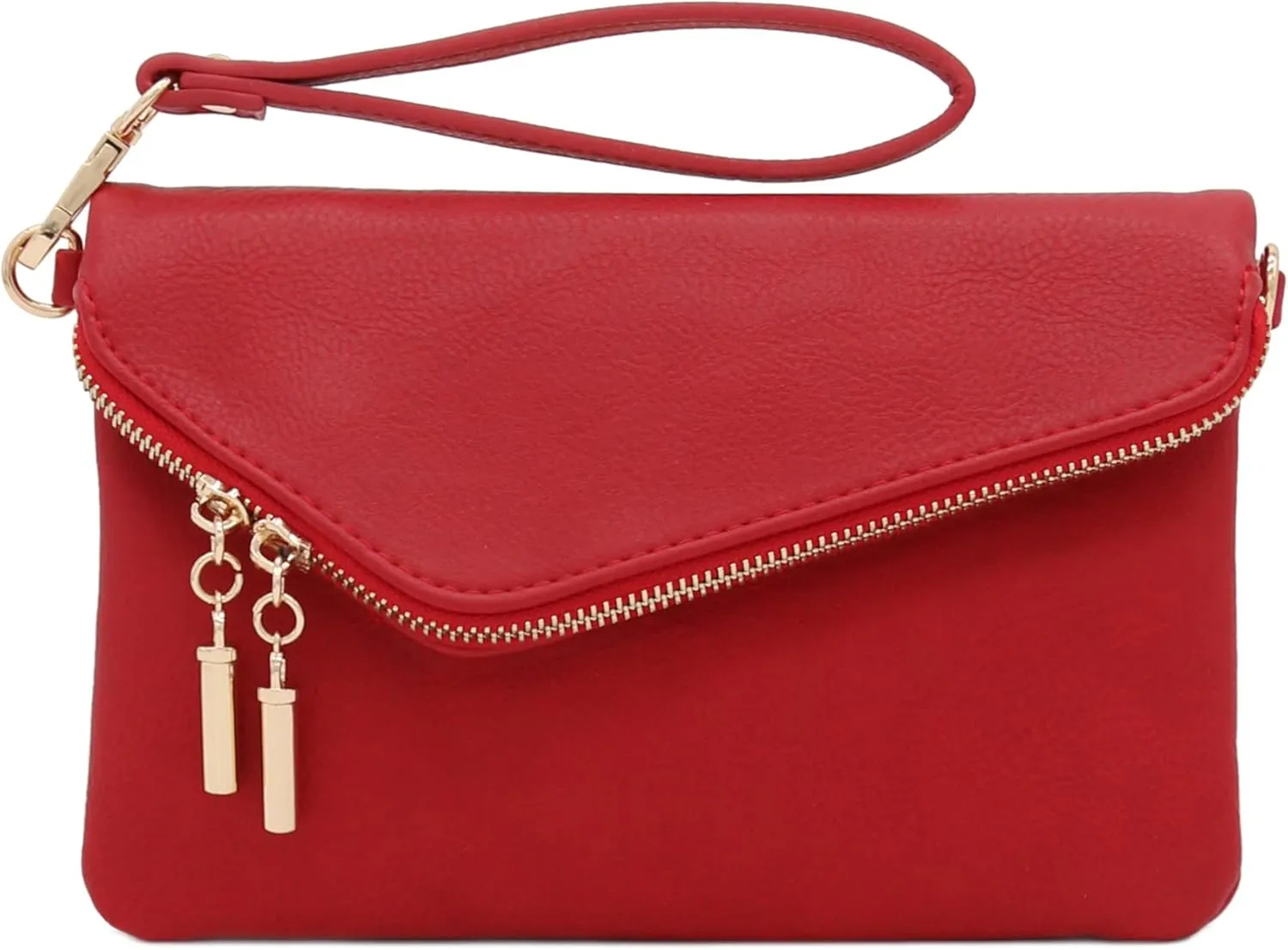 FashionPuzzle Envelope Wristlet Clutch Crossbody Bag with Chain Strap