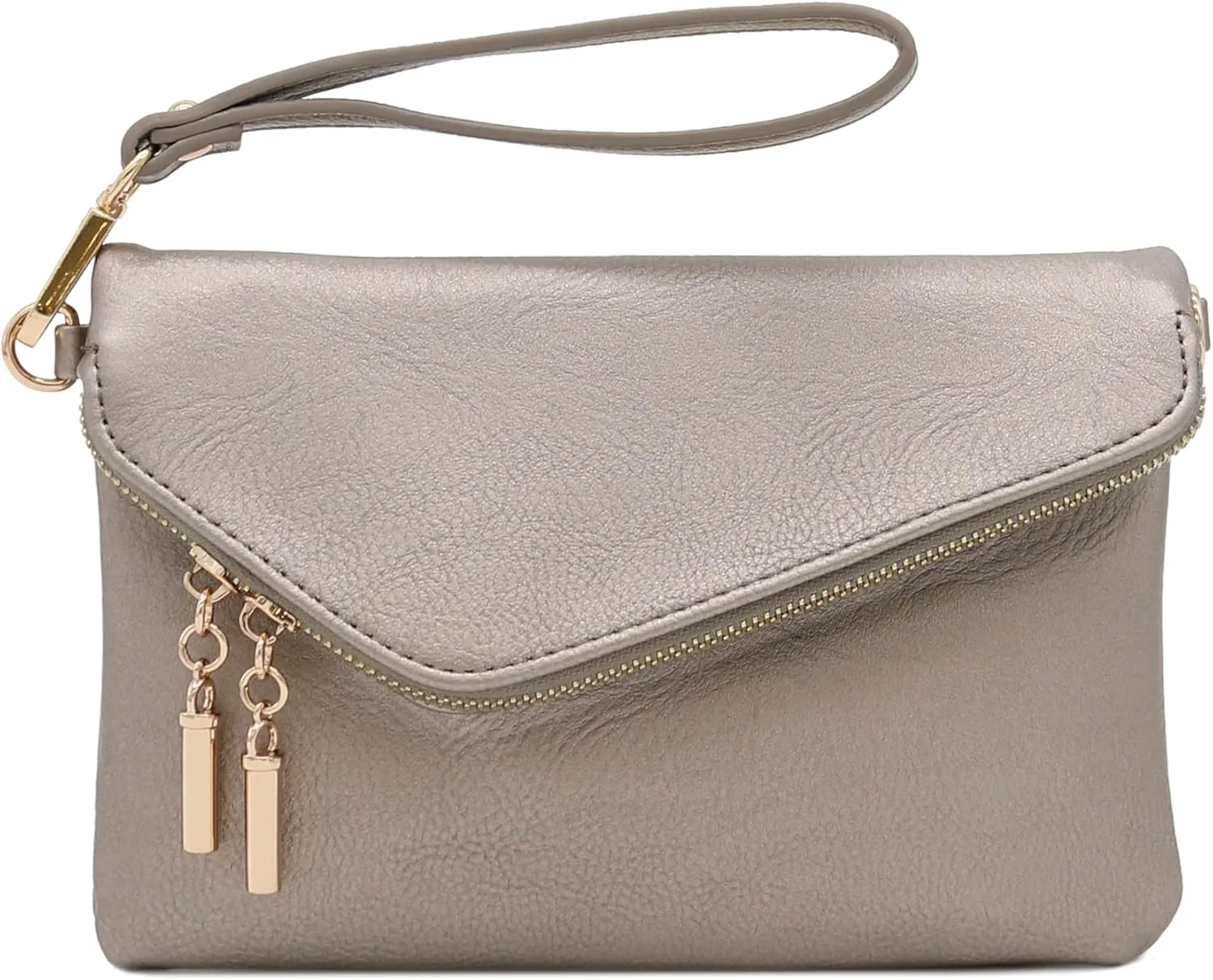 FashionPuzzle Envelope Wristlet Clutch Crossbody Bag with Chain Strap