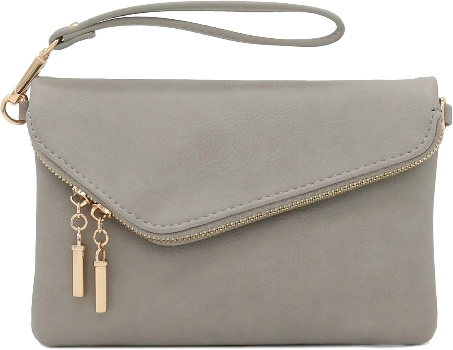 FashionPuzzle Envelope Wristlet Clutch Crossbody Bag with Chain Strap