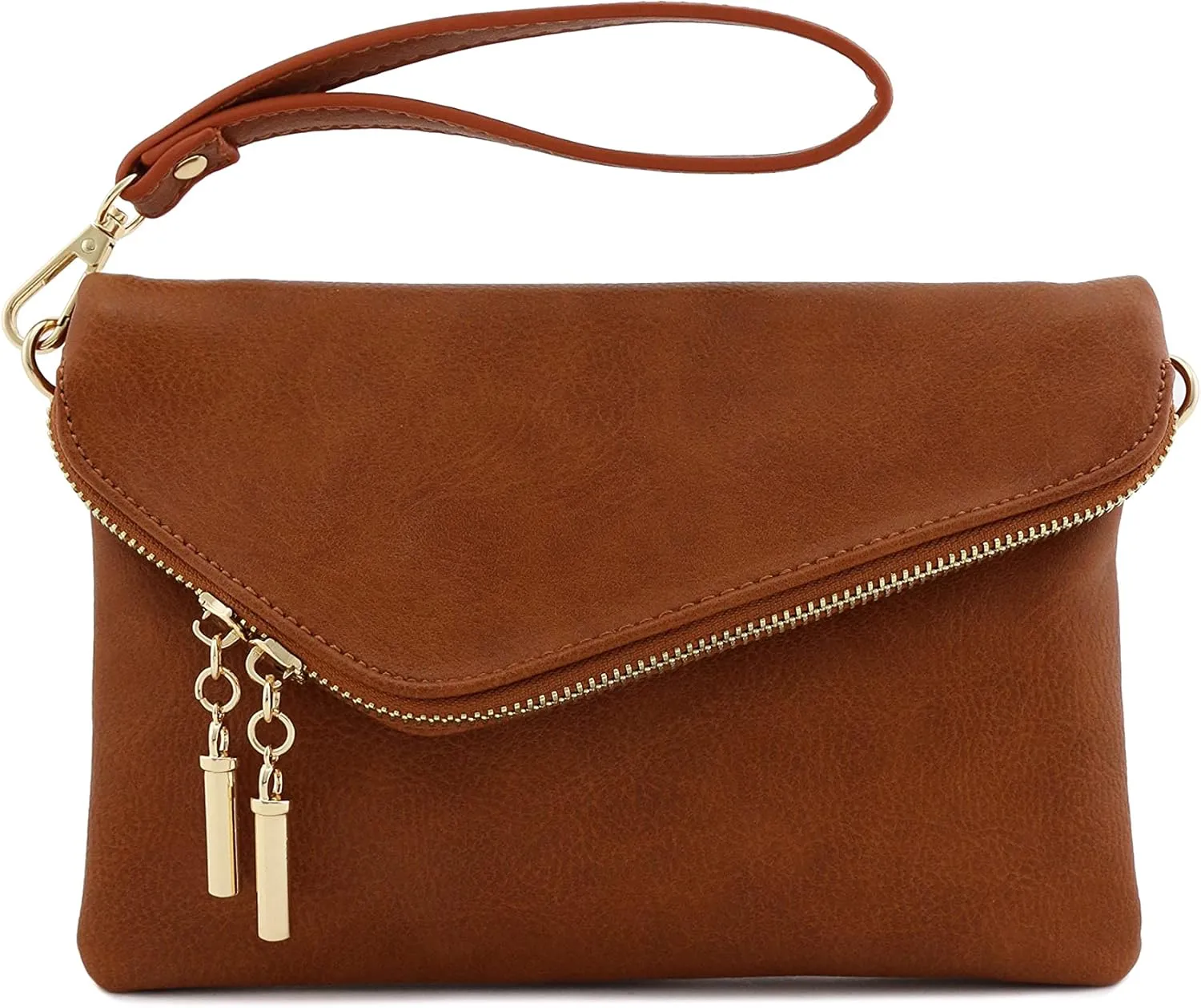 FashionPuzzle Envelope Wristlet Clutch Crossbody Bag with Chain Strap