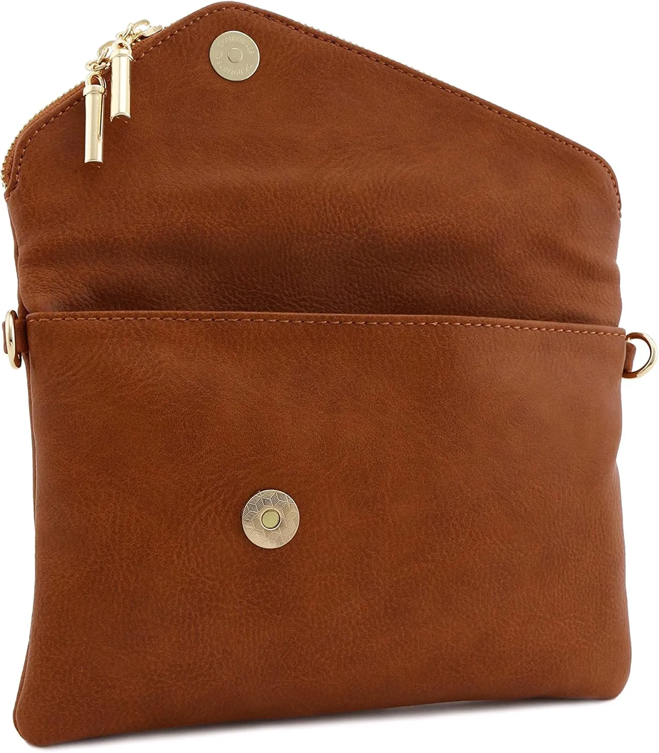 FashionPuzzle Envelope Wristlet Clutch Crossbody Bag with Chain Strap