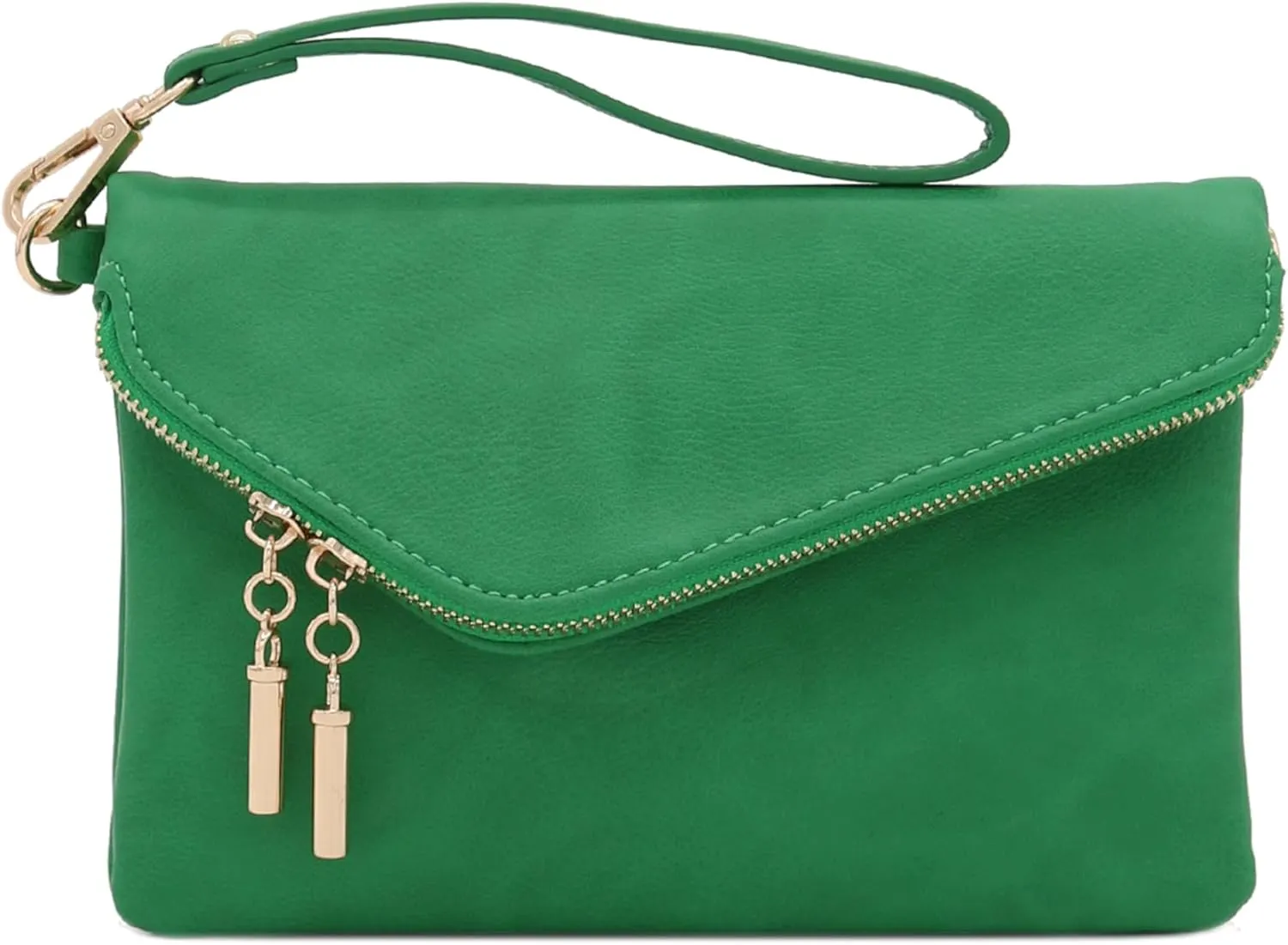 FashionPuzzle Envelope Wristlet Clutch Crossbody Bag with Chain Strap