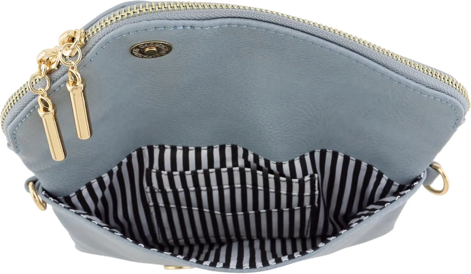 FashionPuzzle Envelope Wristlet Clutch Crossbody Bag with Chain Strap