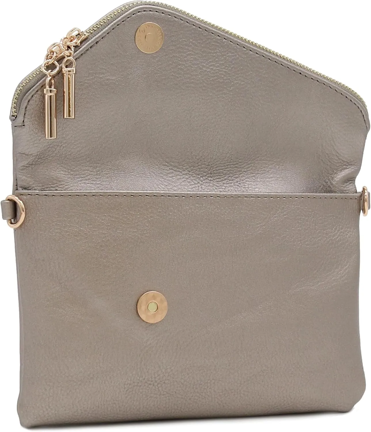 FashionPuzzle Envelope Wristlet Clutch Crossbody Bag with Chain Strap