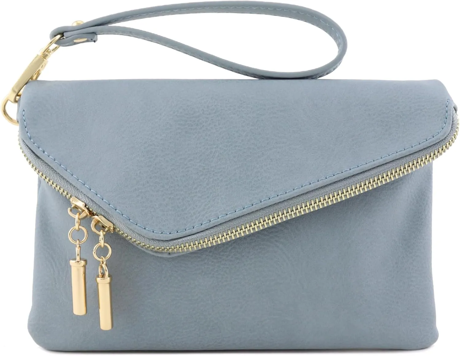 FashionPuzzle Envelope Wristlet Clutch Crossbody Bag with Chain Strap