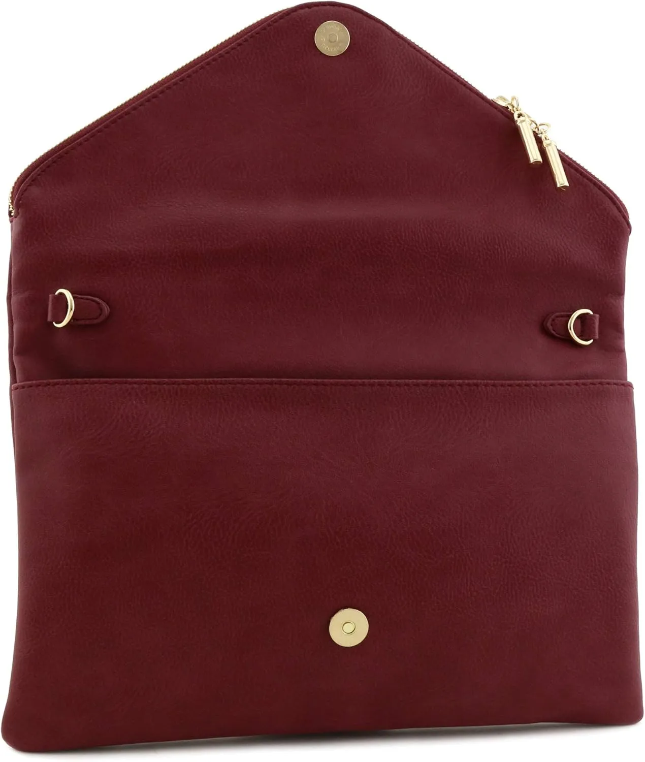 FashionPuzzle Oversized Envelope Clutch Evening Bag with Chain Strap