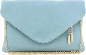 FashionPuzzle Oversized Envelope Clutch Evening Bag with Chain Strap