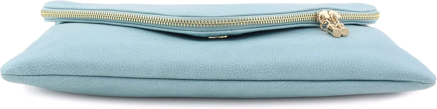 FashionPuzzle Oversized Envelope Clutch Evening Bag with Chain Strap