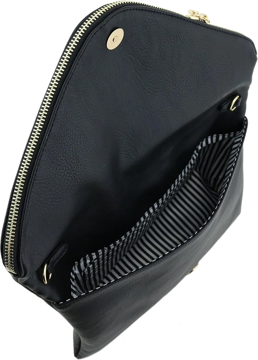 FashionPuzzle Oversized Envelope Clutch Evening Bag with Chain Strap