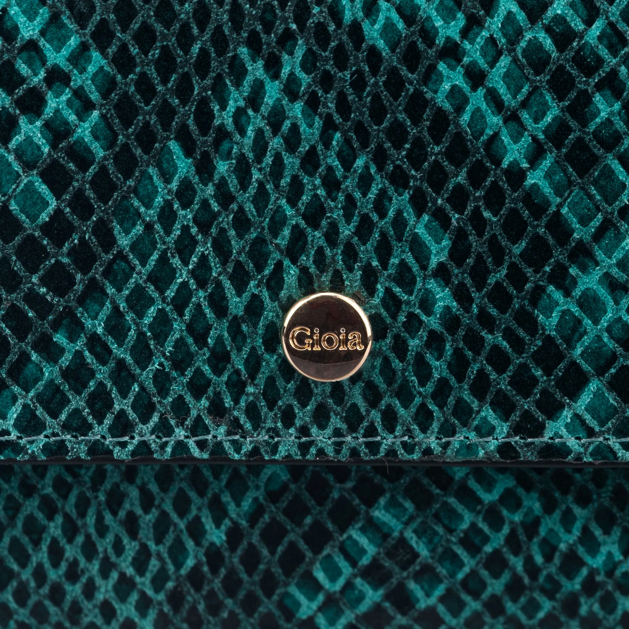Faux Python Flapover Clutch