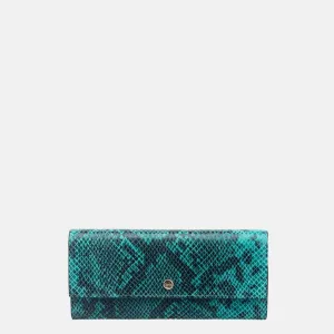 Faux Python Flapover Clutch