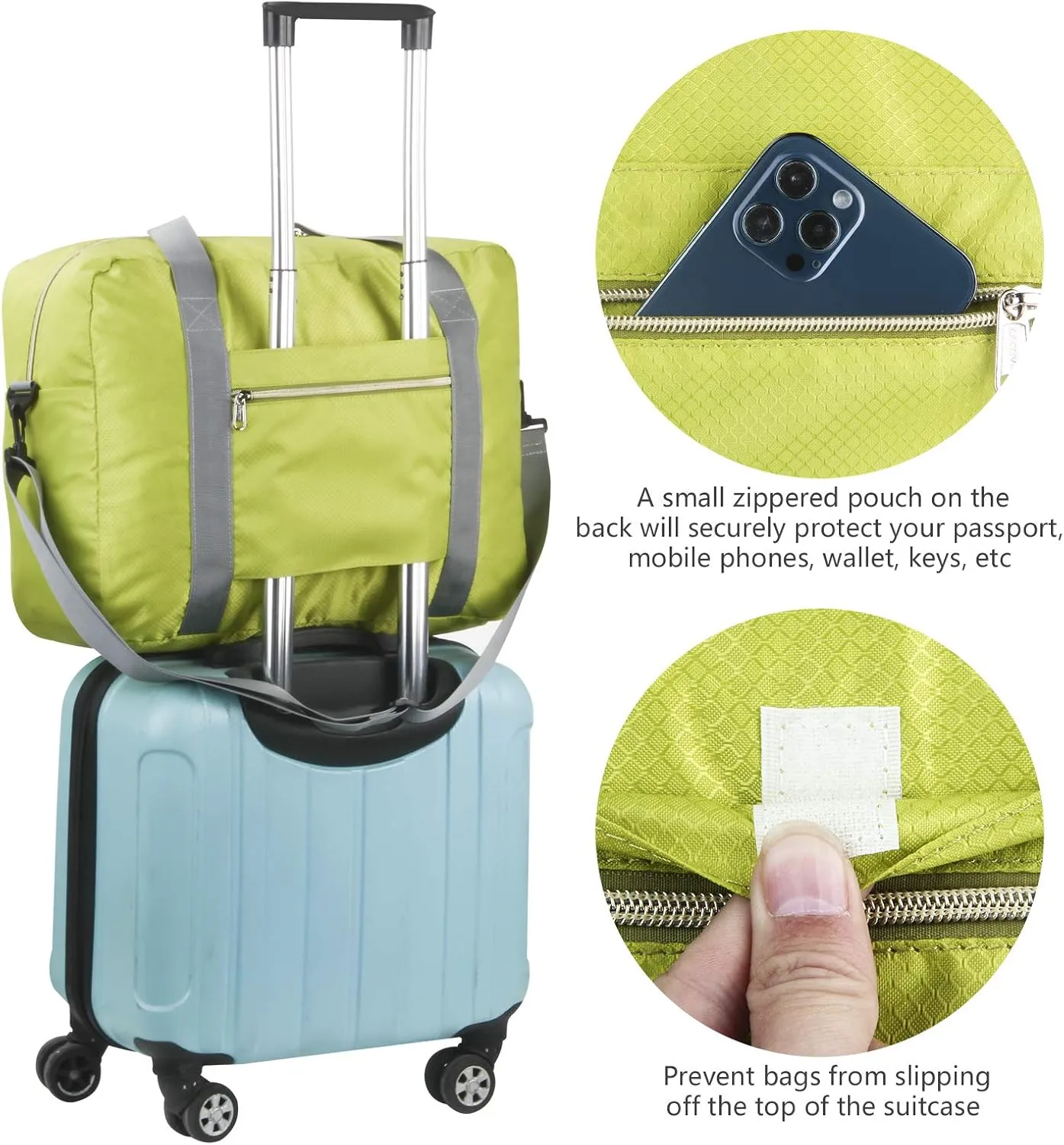 F.FETIVIN Personal item travel bag 18x14x8 for Spirit Airlines Lightweight carry on duffle bag waterproof for Gym,Sports,Vacation