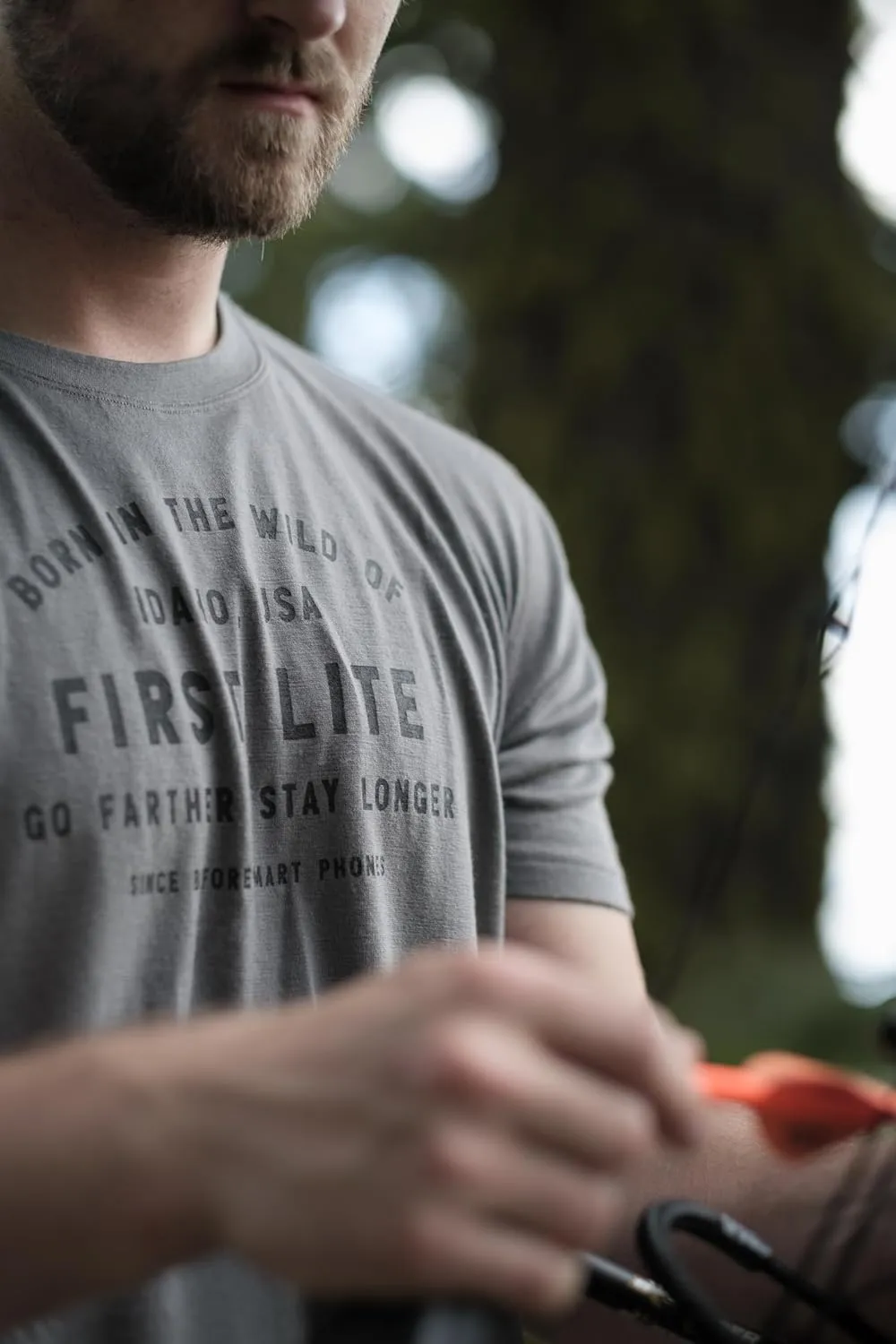 First Lite Men's Aerowool Tech Tee - Durable Merino Wool T-Shirt