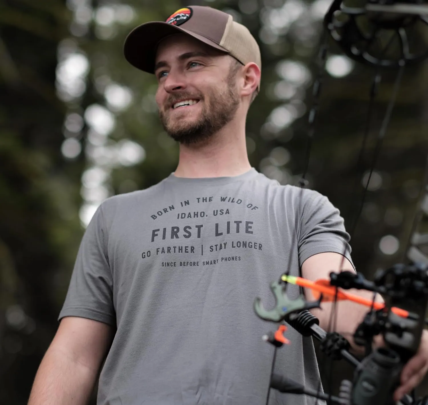 First Lite Men's Aerowool Tech Tee - Durable Merino Wool T-Shirt