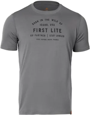First Lite Men's Aerowool Tech Tee - Durable Merino Wool T-Shirt