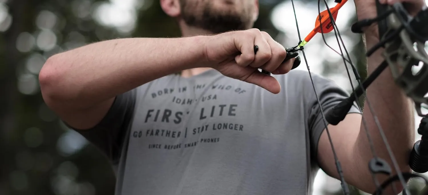 First Lite Men's Aerowool Tech Tee - Durable Merino Wool T-Shirt