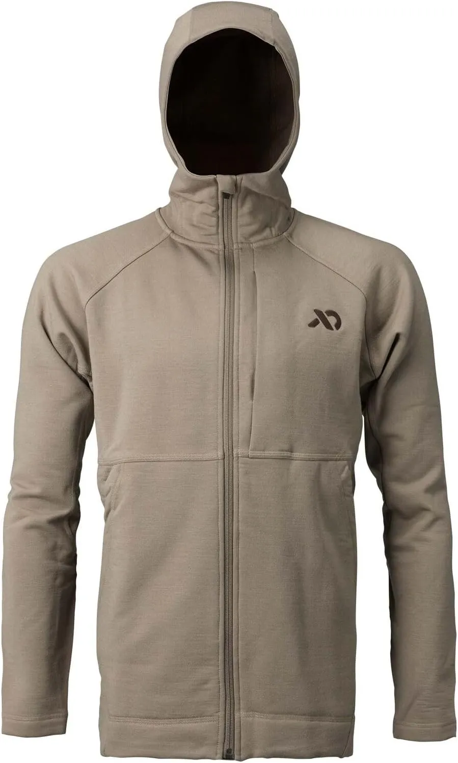 First Lite Men's Rugged Wool Zip Hoody - Durable Merino Wool Camo Hunting Jacket