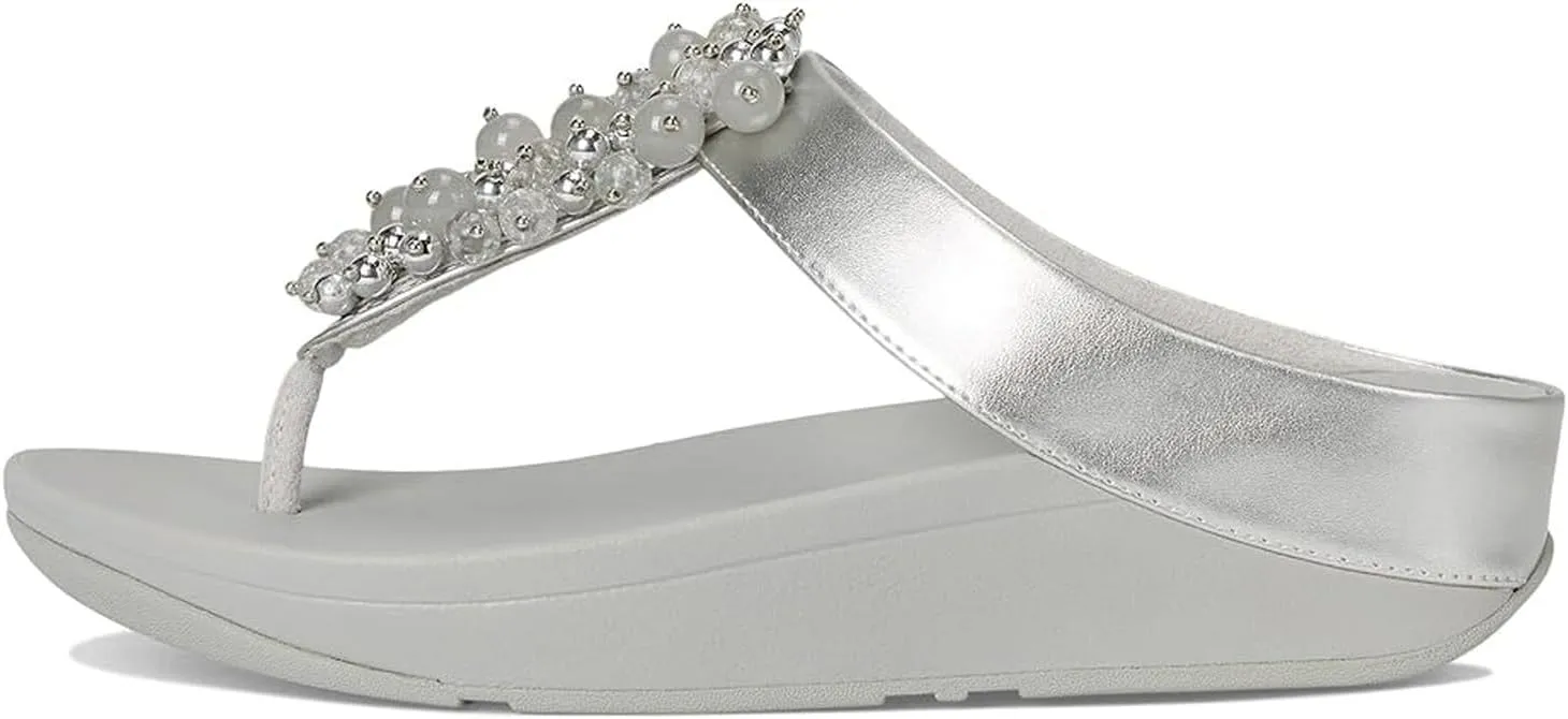 FitFlop Women's Fino Bauble-Bead Toe-Post Sandals Wedge