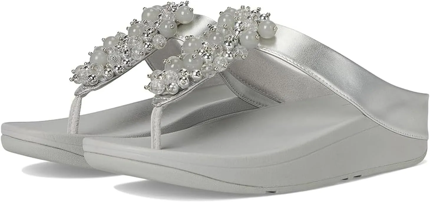 FitFlop Women's Fino Bauble-Bead Toe-Post Sandals Wedge