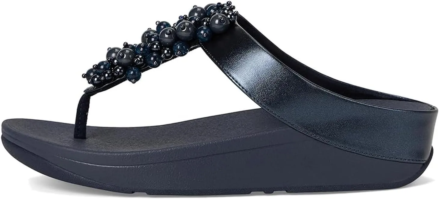 FitFlop Women's Fino Bauble-Bead Toe-Post Sandals Wedge