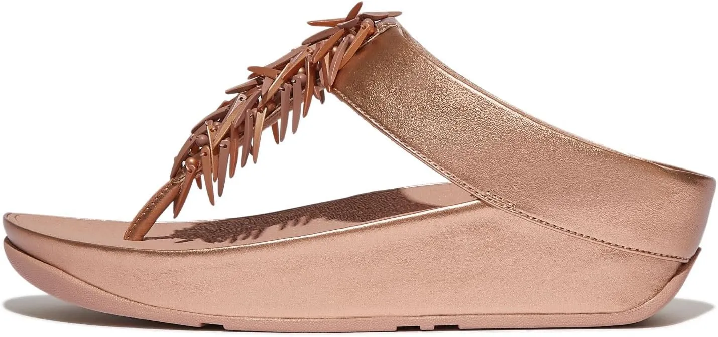 FitFlop Women's Rumba Beaded Toe-Post Sandals