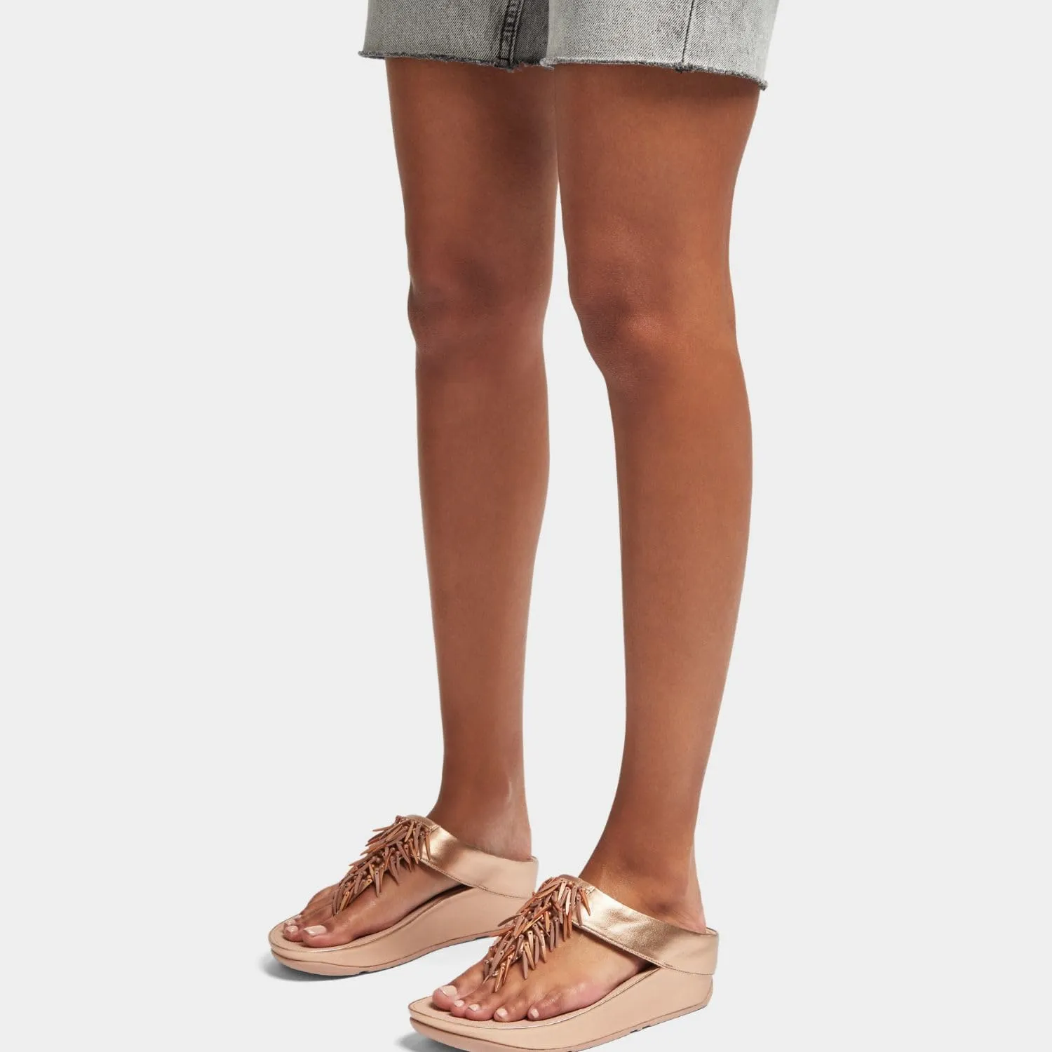 FitFlop Women's Rumba Beaded Toe-Post Sandals