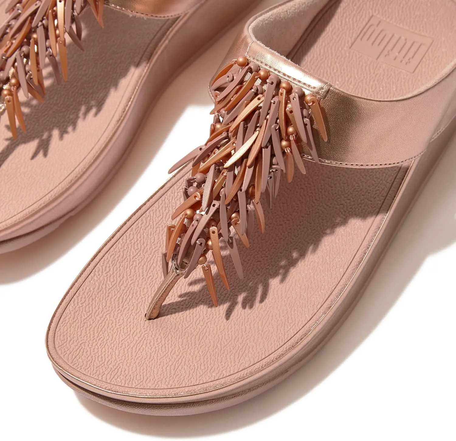 FitFlop Women's Rumba Beaded Toe-Post Sandals