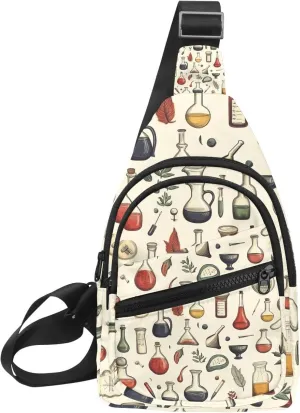 Flask Pestle Crossbody Sling Backpack Sling Bag Travel Hiking Chest Bag Daypack