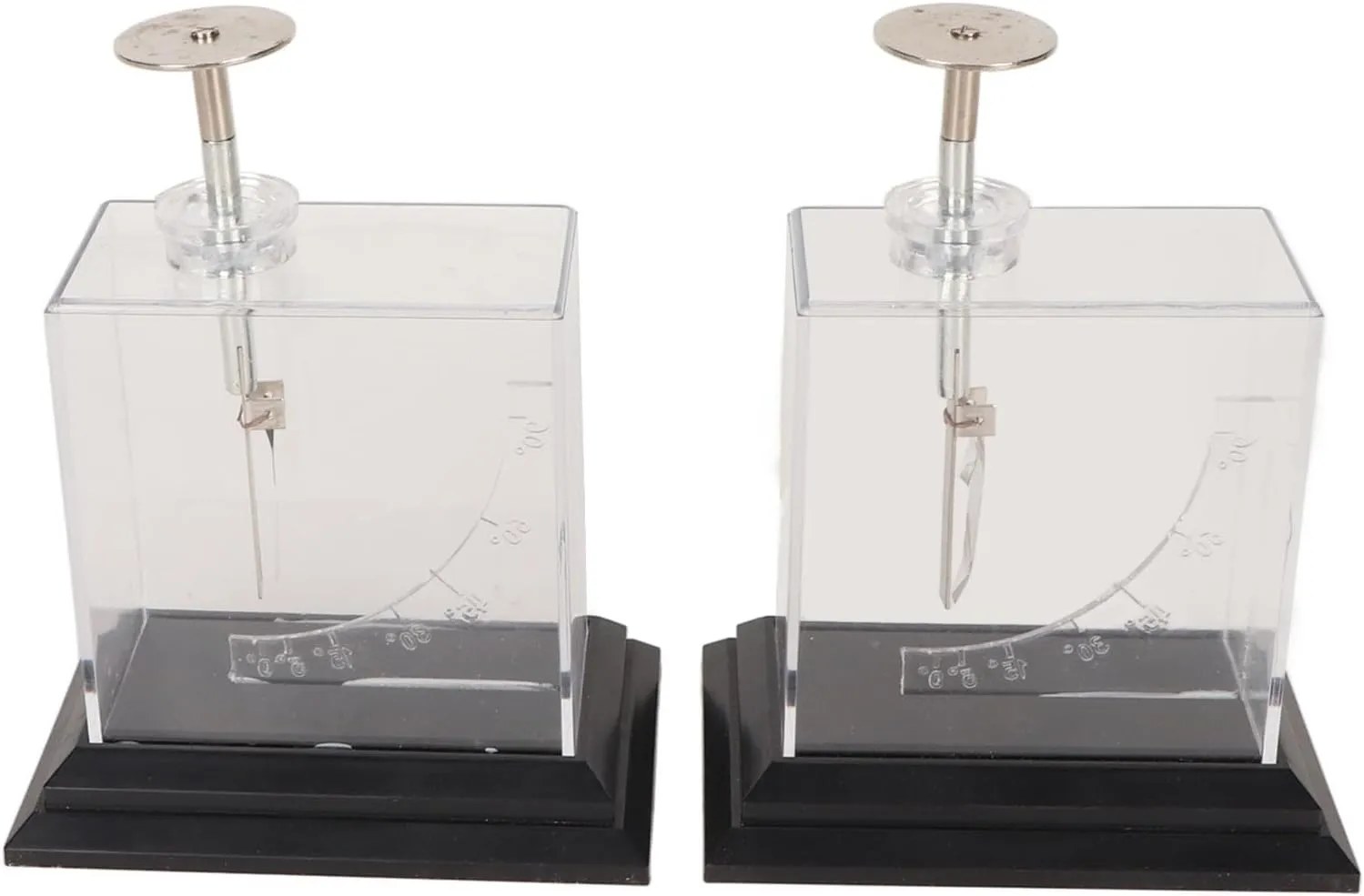 Foil Electroscope, Compact Foil Electroscope Demonstrator High Sensitity Foil Electrometer Scale Physics Science Experiment Kit for Teaching Aids Experiments