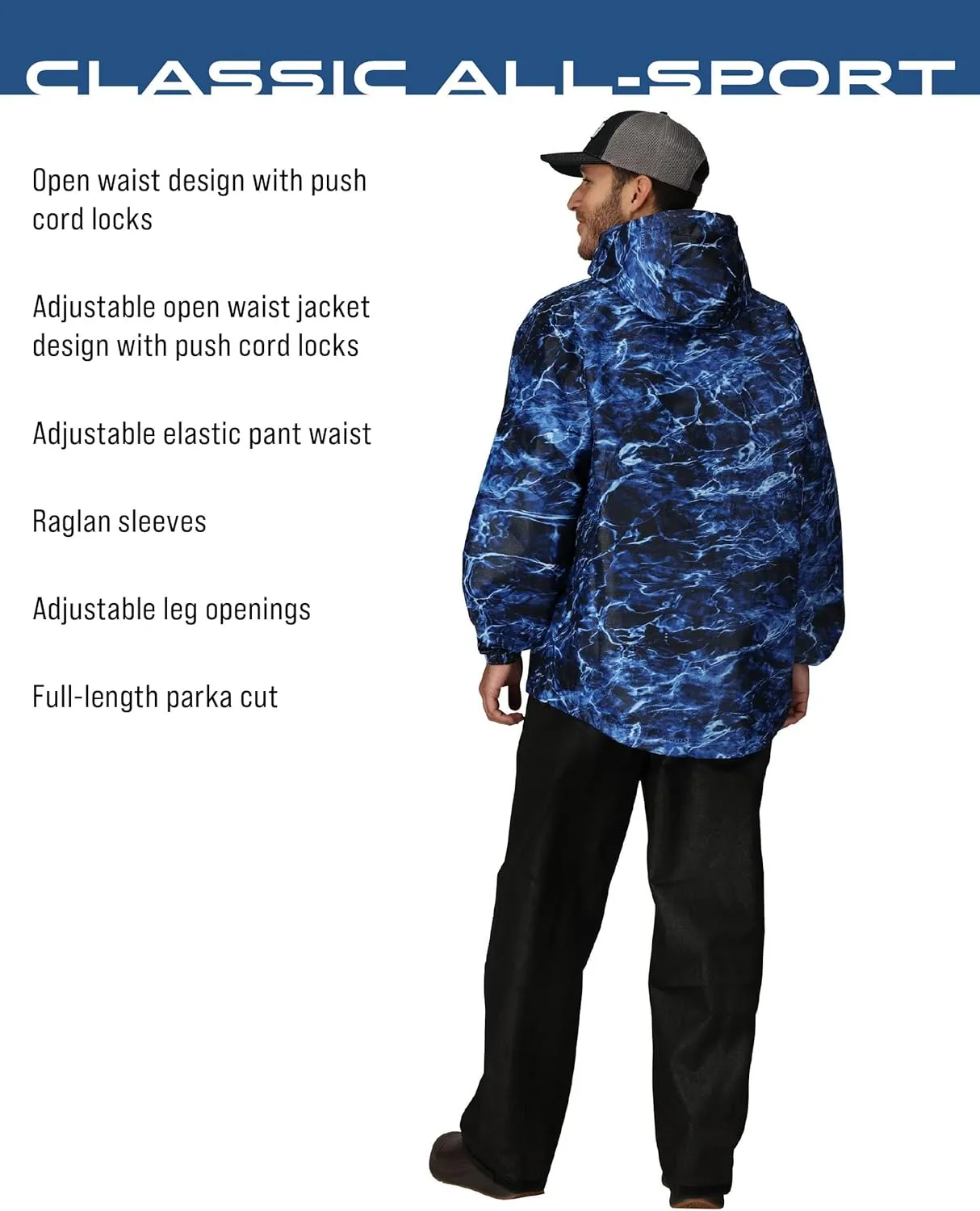 FROGG TOGGS Men's Classic All-Sport 3-Layer Waterproof Breathable Rain Suit